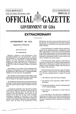 Official~~Gazette Government of Goa