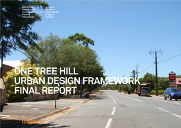 One Tree Hill Urban Design Framework Final Report