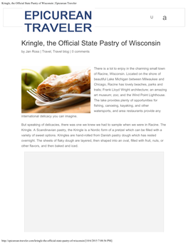 Kringle, the Official State Pastry of Wisconsin | Epicurean Traveler