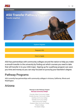 Transfer Pathways Program