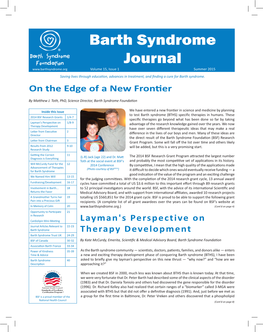 Barth Syndrome Journal