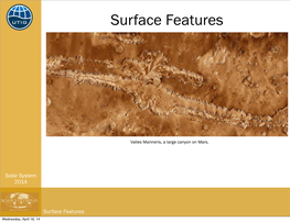 Surface Features