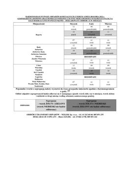 Pojemniki I Worki Z Segregacją Należy Wystawić Do Trasy Przejazdu Śmieciarki Zgodnie Z Harmonogramem O Godz