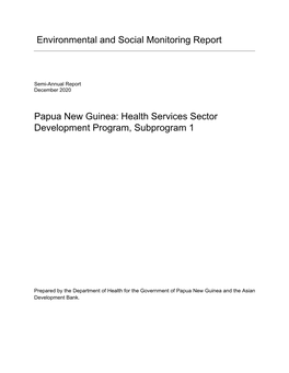 51035-001: Health Services Sector Development Program, Subprogram 1