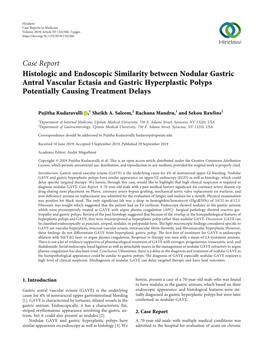 Histologic and Endoscopic Similarity Between Nodular Gastric Antral Vascular Ectasia and Gastric Hyperplastic Polyps Potentially Causing Treatment Delays