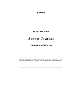 Senate Journal