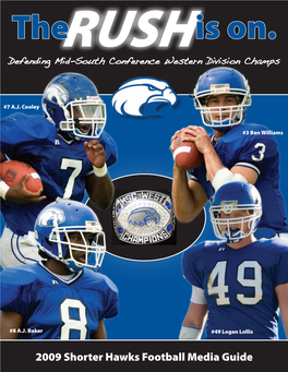 2009 Shorter Hawks Football Media Guide
