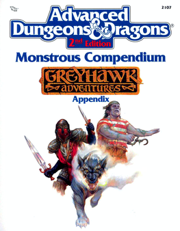 Monstrous Compendium