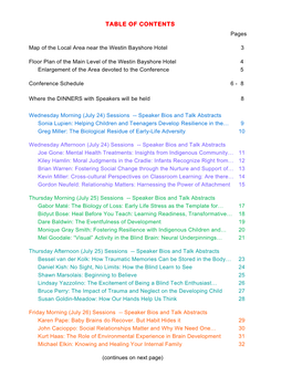 TABLE of CONTENTS Pages