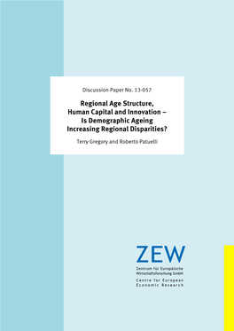 Is Demographic Ageing Increasing Regional Disparities?