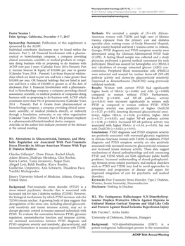 Poster Session I, December 4, 2017