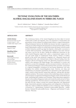 Tectonic Evolution of the Southern Austral-Magallanes Basin in Tierra Del Fuego