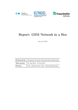 Report: GSM Network in a Box