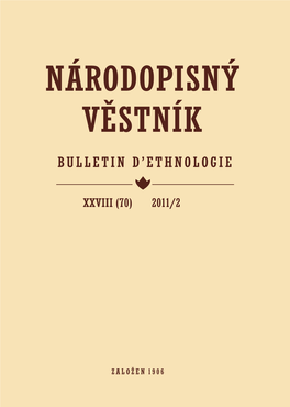 Národopisný Věstník 2011, Číslo 2