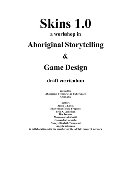 Skins 1.0 a Workshop In