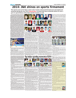 2014: J&K Shines on Sports Firmament