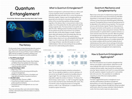 Quantum Mechanics and Complementarity