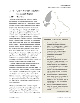 5.10 Grays Harbor Tributaries Ecological Region