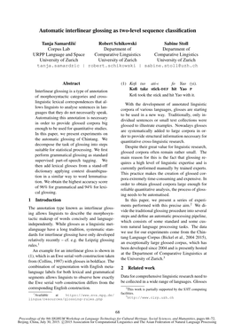 Automatic Interlinear Glossing As Two-Level Sequence Classification