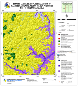 Detailed Landslide and Flood Hazard Map of Talacogon and La Paz