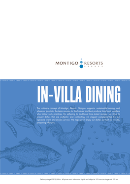 Mrn 2019 Menu in Villa Dining