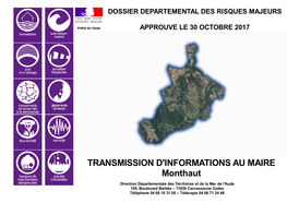 TRANSMISSION D'informations AU MAIRE Monthaut