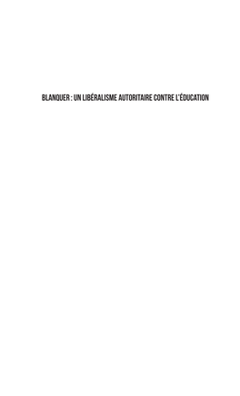 Blanquer : Un Libéralisme Autoritaire Contre L’Éducation
