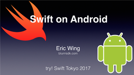 Swift on Android