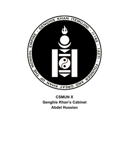 CSMUN X Genghis Khan's Cabinet Abdel Hussien