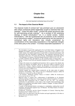 An Examination of the Common Law Obligation of Good Faith in the Performance and Enforcement of Commercial Contracts in Australia