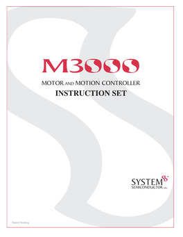 M3000 Instruction Set Manual Change Log