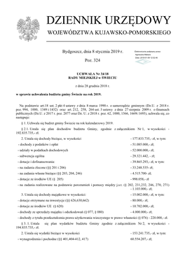 Uchwała Nr 34/18 Z Dnia 28 Grudnia 2018 R