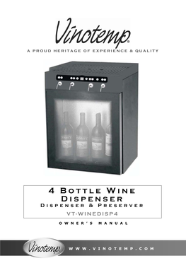 4 Bottle Wine Dispenser