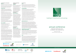 21958 TISA Conference Bro 2012.Indd