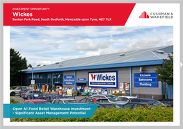 Wickes Bentonfor Park Road, South SALE Gosforth, Newcastle Upon Tyne, NE7 7LX