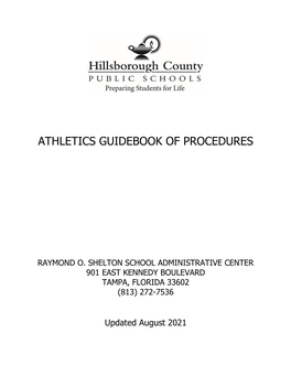 Athletic Guidebook of Procedures -2- ARTICLE II PURPOSE of THIS GUIDE