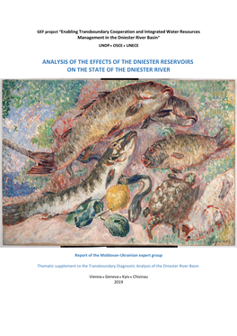 Analysis of the Effects of the Dniester Reservoirs on the State of the Dniester River