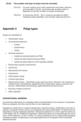 Appendix 5 Polyp Types