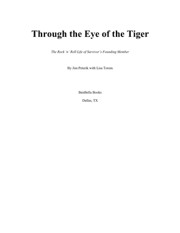 Through the Eye of the Tiger
