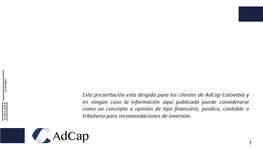 Análisis Corporativo Compañías Del Colcap