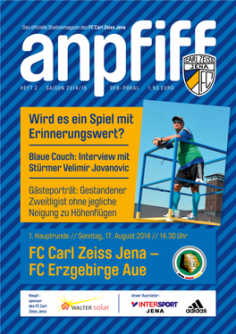 FC Carl Zeiss Jena – FC Erzgebirge Aue
