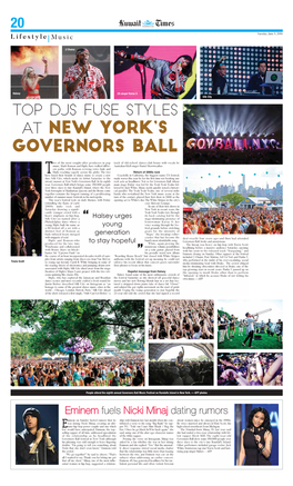 At New York's Governors Ball