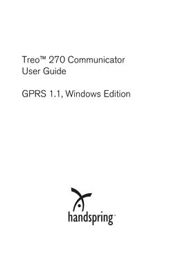 Treo 270 User Guide