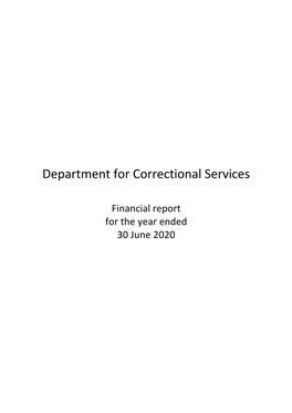 Correctional Services