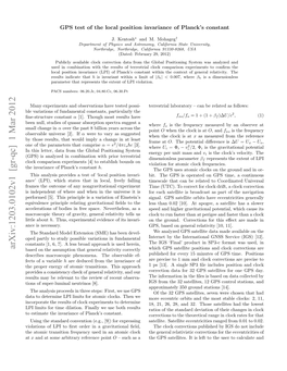 GPS Test of the Local Position Invariance of Planck's Constant