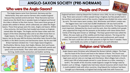 Anglo-Saxon Society (Pre-Norman)