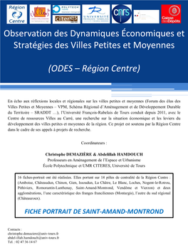 Fiche Finalisée De Saint-Amand-Montrond