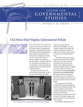 Governmental Studies and Richmond, Washington, D.C