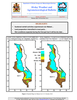 10-Day Weather and Agrometeorological Bulletin