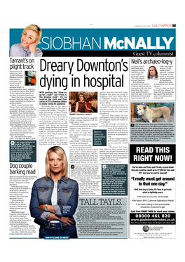 Dreary Downton's Dying in Hospital